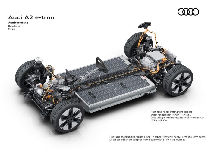 Audi A2 e-tron, la più efficiente di sempre. Informazioni e prezzo 4 Audi A2 e tron 2 700x495