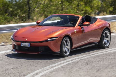 Ferrari Amalfi Spider, la prova
