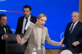 governo La presidente del consiglio Giorgia Meloni, con i vicepremier Antonio Tajani e Matteo Salvini