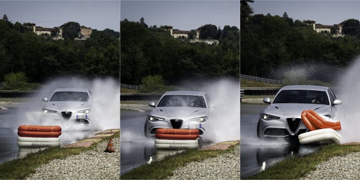 Pirelli Cyber Tyre, la gomma diventa un formidabile cervello digitale 5 Cyber Tyre Demo Test Aquaplaning Sequence ESP Standard 700x350