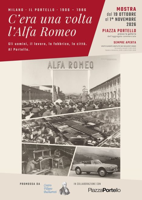 Alfa Romeo al Portello, 120 anni di storia e mito a Milano 3 Piazza Portello - Mostra Alfa Romeo